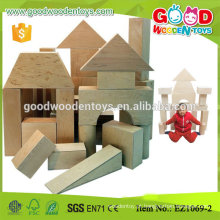 EN71 aprovou 17pcs Plywood Educational Big Construction Blocks